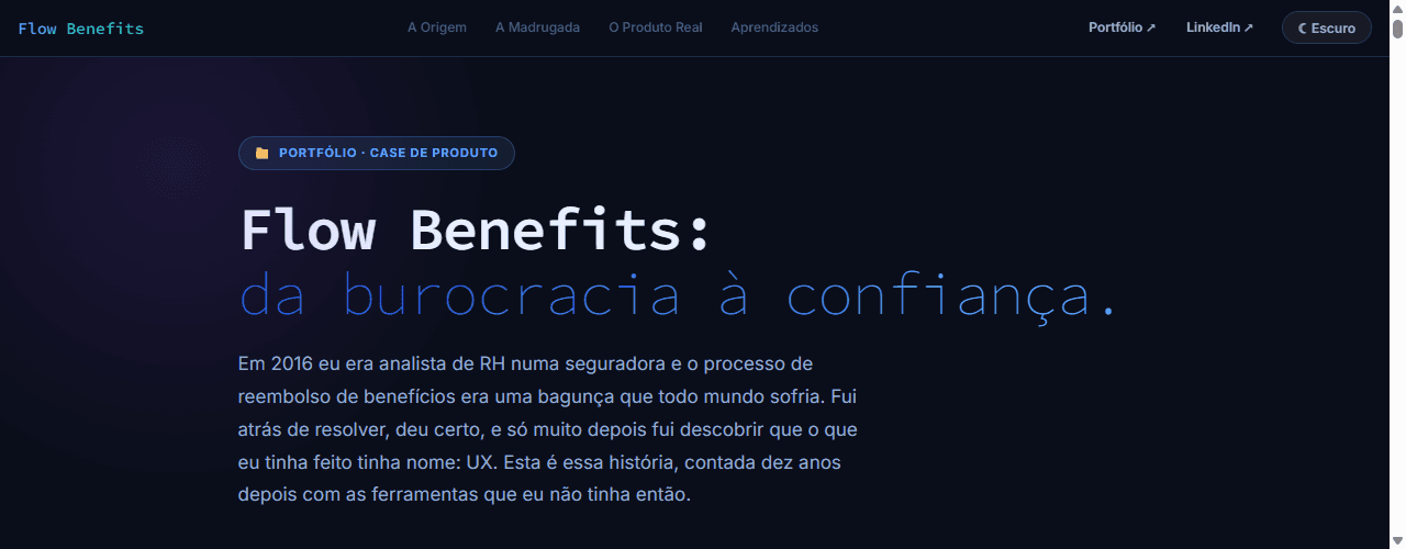 Flow Benefits | SaaS de Reembolso, 3 Atos e 1 Problema