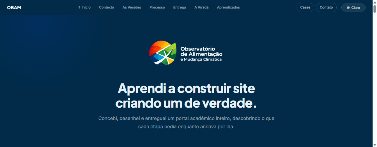 OBAM | Identidade Visual e Sistema de Gestão de Conteúdo